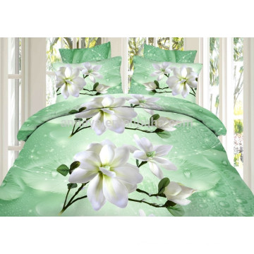 China 3D Reactive Printed King Size Comforter Bedding Set